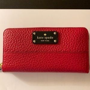 Kate Spade Red and Black Wallet